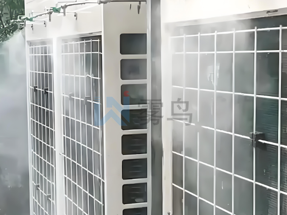 山西機房（fáng）噴霧降（jiàng）溫節能案例分析，通信機房（fáng）數據中心（xīn）風冷式空調室外機噴（pēn）霧降溫係統