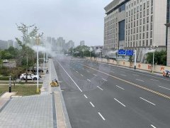 路（lù）燈噴霧降塵係（xì）統解決方案:降塵除霾